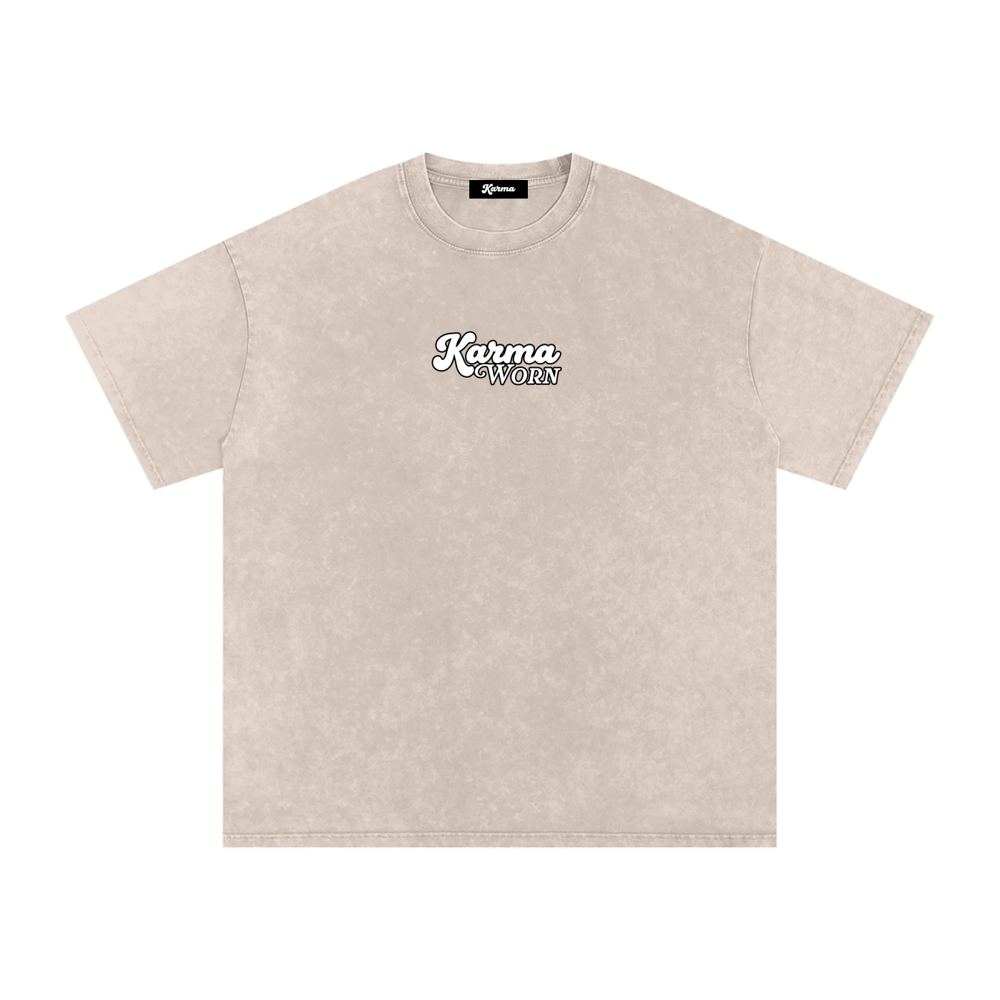 Karma Worn Basics | Snow Washed Oversized T-Shirt