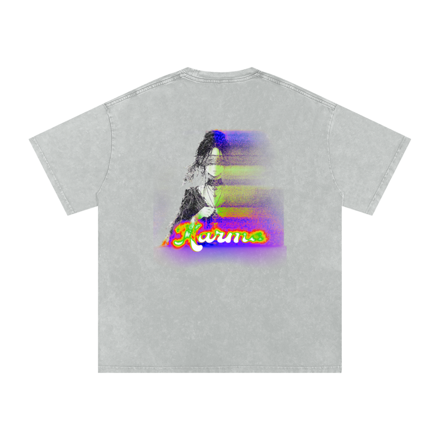 Faded Oversized T-Shirt | Snow Washed | Karma Worn